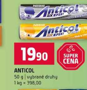 ANTICOL 50 g vybrané druhy 