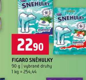 FIGARO SNĚHULKY 90 g vybrané druhy