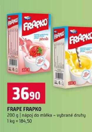 FRAPE FRAPKO 200 g nápoj do mléka vybrané druhy