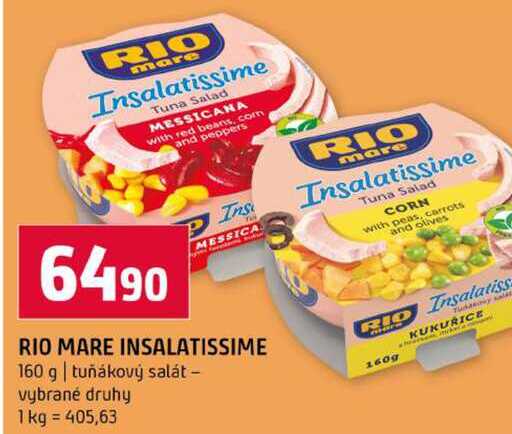 RIO MARE INSALATISSIME 160 g tuňákový salát vybrané druhy