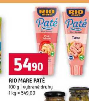 RIO MARE PATÉ 100 g vybrané druhy
