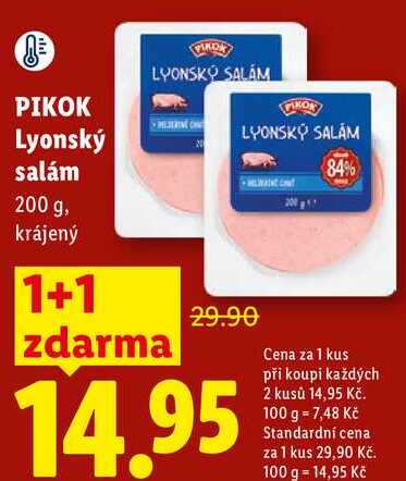 PIKOK Lyonský salám, 200 g