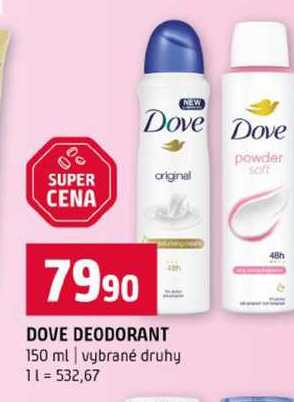 DOVE DEODORANT 150 ml vybrané druhy