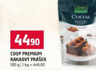 COOP PREMIUM KAKAOVÝ PRÁŠEK 100 g