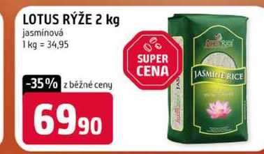 LOTUS RÝŽE 2 kg jasmínová 