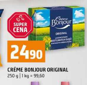 CRÉME BONJOUR ORIGINAL 250 g  v akci
