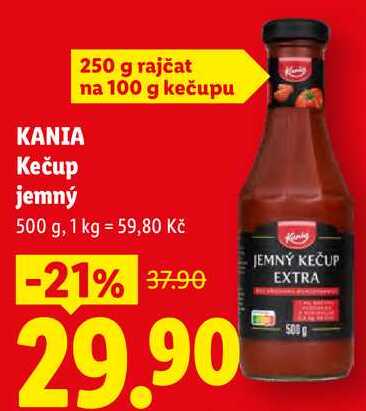 KANIA Kečup jemný, 500 g 