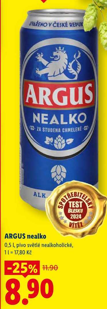 ARGUS nealko, 0,5 l 