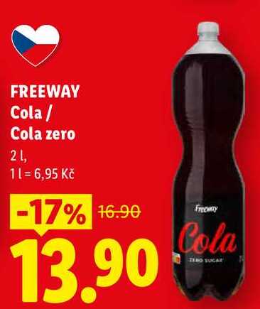 FREEWAY Cola / Cola zero, 2 l