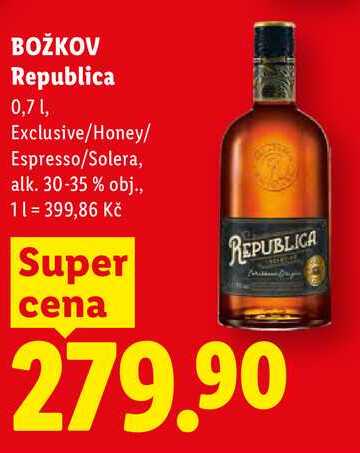 BOŽKOV Republica, 0,7 l