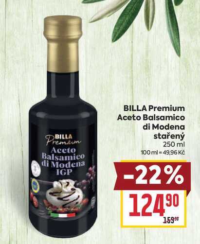 BILLA Premium Aceto Balsamico di Modena stařený 250 ml