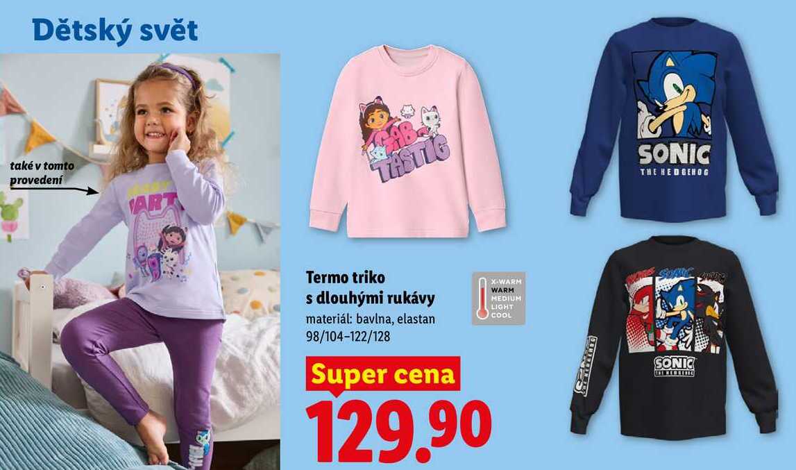 Termo triko s dlouhými rukávy