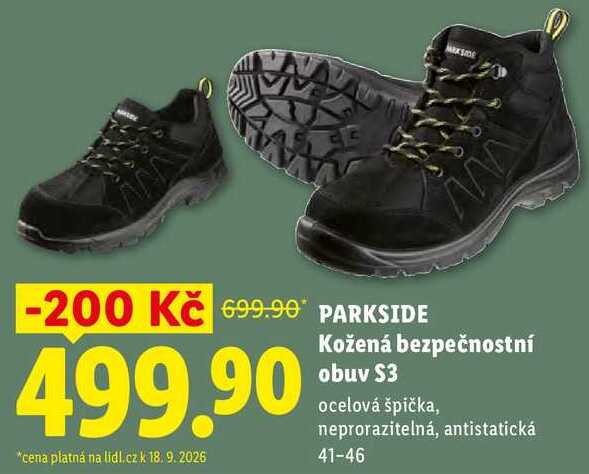 PARKSIDE Kožená bezpečnostní obuv 