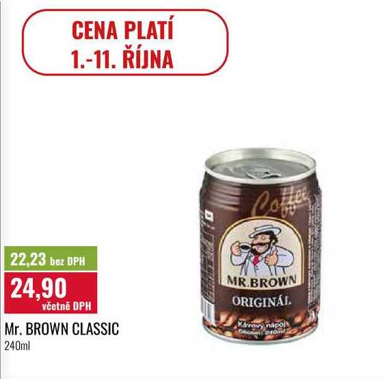 Mr. BROWN CLASSIC, 240ml