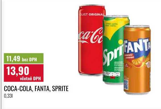 COCA-COLA, FANTA, SPRITE, 0,331
