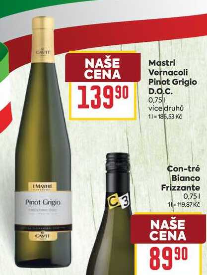 Mastri Vernacoli Pinot Grigio D.O.C. 0,75l