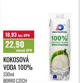 KOKOSOVÁ VODA 100% 330ml