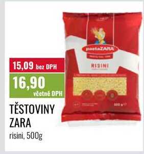 TĚSTOVINY ZARA, 500g 