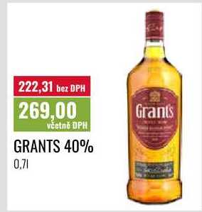 GRANTS 40%, 0,71