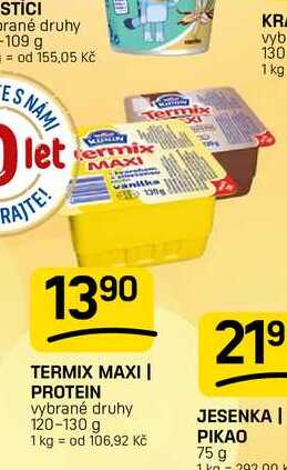 TERMIX MAXI I PROTEIN vybrané druhy 120-130 g
