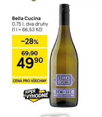 Bella Cucina, 0.75 I, dva druhy