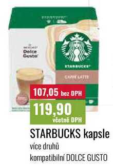 STARBUCKS kapsle více druhů 