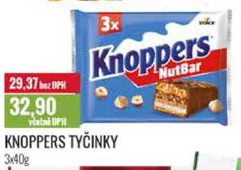 KNOPPERS TYČINKY, 3x40g