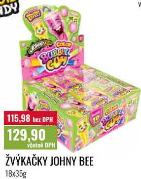 ŽVÝKAČKY JOHNY BEE 18x35g 