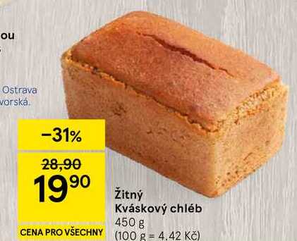 Žitný Kváskový chléb, 450 g