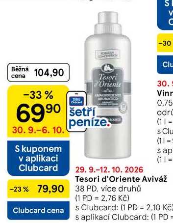Tesori d'Oriente Aviváž, 38 PD, více druhů