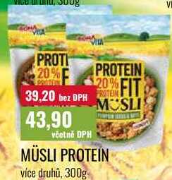 MÜSLI PROTEIN více druhů, 300g