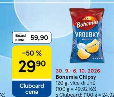 Bohemia Chipsy, 120 g, více druhů