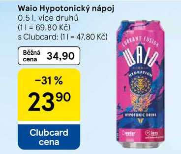 Waio Hypotonický nápoj, 0.5 l