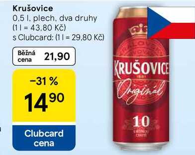 Krušovice, 0.5 l