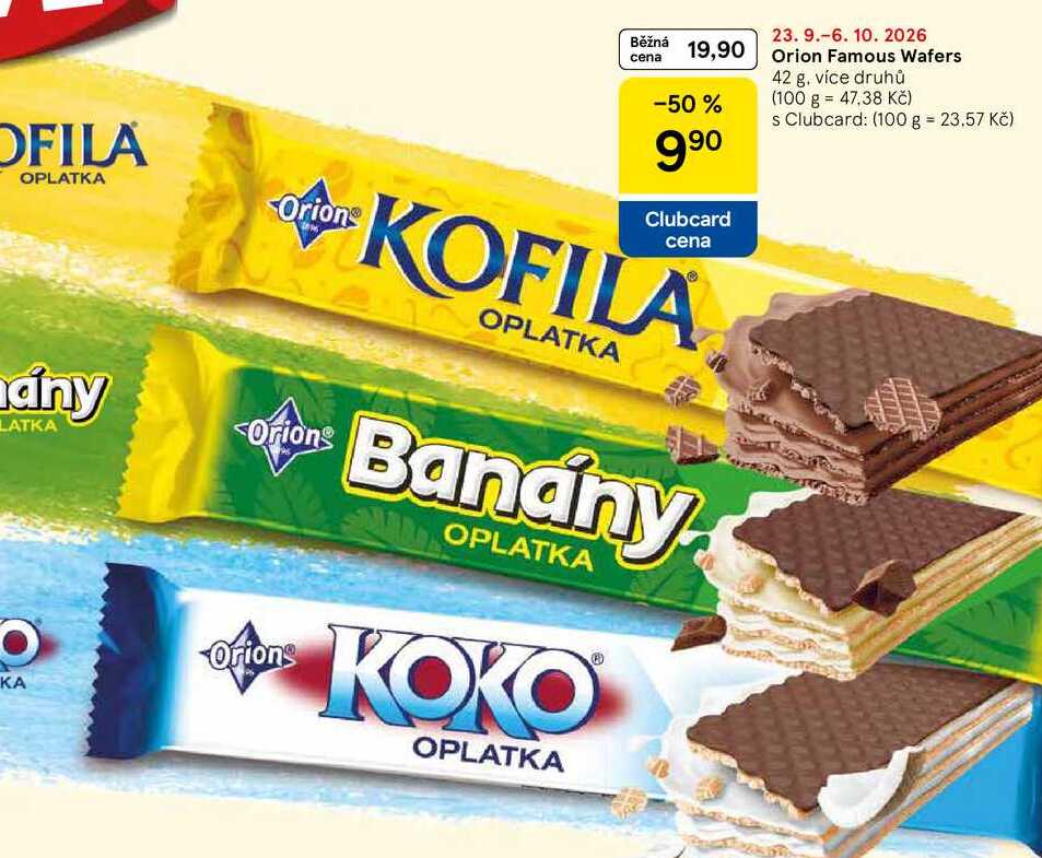 Orion Famous Wafers, 42 g