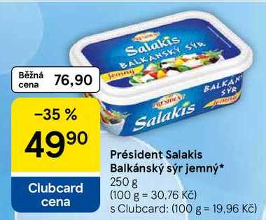 Président Salakis Balkánský sýr jemný, 250 g 