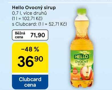 Hello Ovocný sirup, 0.7 l