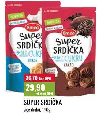 SUPER SRDÍČKA více druhů, 140g