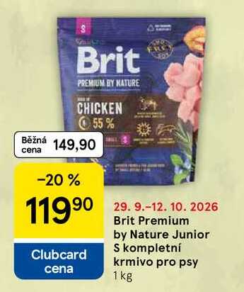 Brit Premium by Nature Junior S kompletní krmivo pro psy, 1 kg 