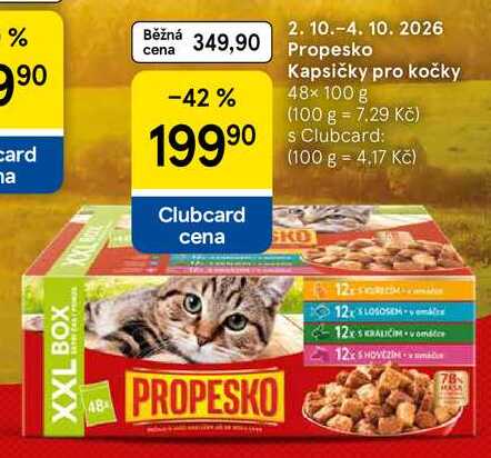 Propesko Kapsičky pro kočky, 48× 100 g 