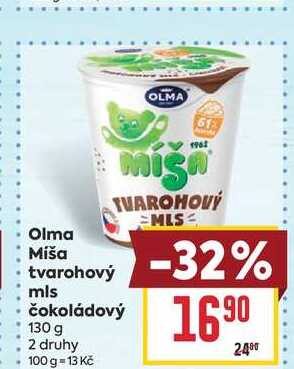 Olma Míša tvarohový mls 130g