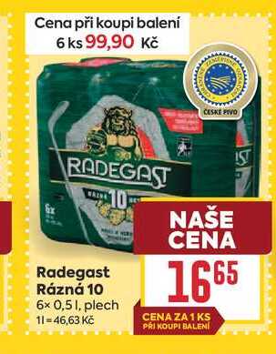 Radegast Rázná 10 6x 0,51, plech
