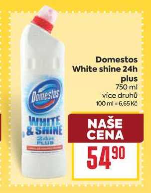 Domestos White shine 24h plus 750 ml 