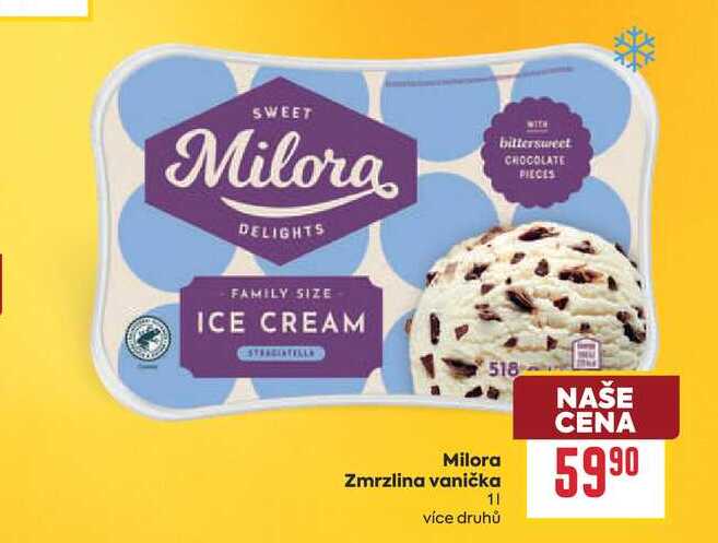 Milora Zmrzlina vanička 1l