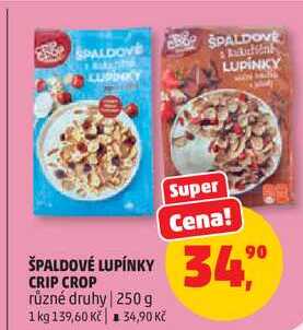 ŠPALDOVÉ LUPÍNKY CRIP CROP různé druhy, 250 g