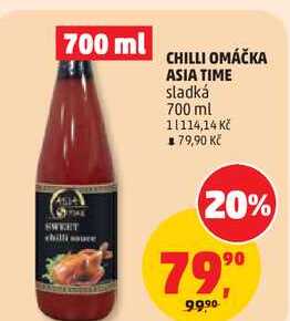 CHILLI OMÁČKA ASIA TIME sladká, 700 ml