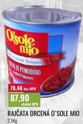 RAJČATA DRCENÁ O'SOLE MIO 2,5Kg 