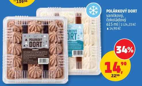 POLÁRKOVÝ DORT vanilkový, čokoládový, 615 ml