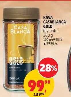 KÁVA CASABLANCA GOLD instantní, 200 g