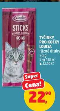 TYČINKY PRO KOČKY LOUISA různé druhy, 50g